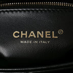 Lambskin Quilted Small Trendy CC Flap Dual Handle Bag Black