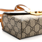 GG Supreme Monogram New Sakai Calfskin Mini Padlock Top Handle Shoulder Bag Beige Ebony Mystic White Sun Oil