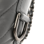 Aged Calfskin Chevron Quilted Small Gabrielle Hobo Grey
