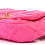 Jersey Quilted Chanel 19 Waist Bag Pink