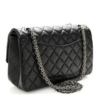 Aged Calfskin Quilted 2.55 Reissue 225 Flap Black