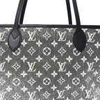 Denim Monogram Jacquard Neverfull MM Grey