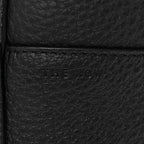 Grained Calfskin Medium N/S Hook Tote Black