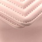 Calfskin Quilted Medium Boy Flap Light Pink