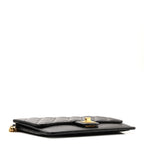 Aged Calfskin Quilted 2.55 Reissue Pouch With Chain Handle Black