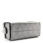 Metallic Caviar Quilted Mini Chanel 25 Handbag Anthracite