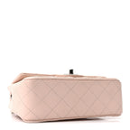 Caviar Quilted Mini Rectangular Flap Light Pink