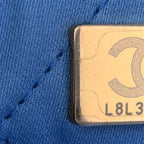 Shiny Calfskin Quilted Mini Chanel 22 Blue