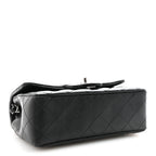 Lambskin Quilted Mini Rectangular Flap Black