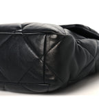 Lambskin Quilted Large Chanel 19 Flap Black