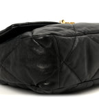 Goatskin Quilted Large Chanel 19 Flap Black