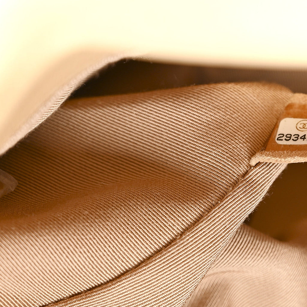 Goatskin Quilted Medium Chanel 19 Flap Dark Beige