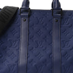 Monogram Taurillon Keepall Bandouliere 35 Blue