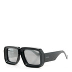 Acetate Paula's Ibiza Dive In Mask Sunglasses LW40064U Black Silver