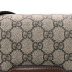 GG Supreme Monogram Horsebit 1955 Shoulder Bag Beige Brown Sugar