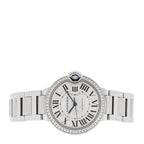 Stainless Steel Diamond Bezel 36mm Ballon Bleu De Cartier Automatic Watch
