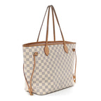 Damier Azur Neo Neverfull MM Rose Ballerine