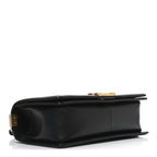 Caviar Quilted Medium Boy Flap Black