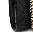 Microguccissima Mini Emily Chain Shoulder Bag Black