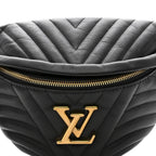 Calfskin Quilted New Wave Bumbag Black