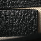 Dollar Calfskin Crystal Web Mini Dionysus Bamboo Top Handle Bag Black Black Diamond