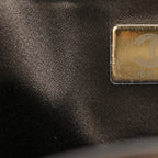 Suede Quilted Mini Chanel 25 Handbag Dark Brown