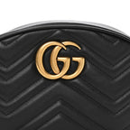 Calfskin Matelasse GG Marmont Belt Bag 95 38 Black