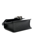 Dollar Calfskin Crystal Mini Dionysus Top Handle Bag Black Crystal