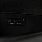 Caviar Quilted Medium Boy Flap Black
