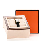Stainless Steel Epsom 21mm Heure H Hour Quartz Watch Noir