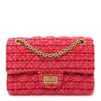 Tweed Quilted Mini 2.55 Reissue Flap Red Ecru Black