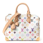 LV X TM Monogram Multicolor Speedy Bandouliere 25 White