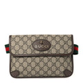 GG Supreme Monogram Neo Vintage Web Belt Bag Brown