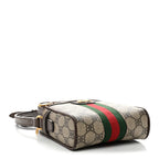 X BALENCIAGA BB Supreme Monogram Web Mini Ophidia Messenger Beige New Acero