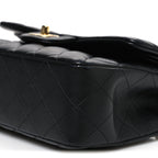 Lambskin Quilted Small Double Flap Black