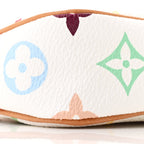 Monogram Multicolor Pochette Accessories White