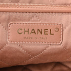 Metallic Calfskin Quilted Small Chanel 22 Pink