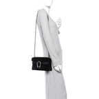 Velvet Skipper Crystal GG Monogram Small Dionysus Shoulder Bag Black Black Diamond
