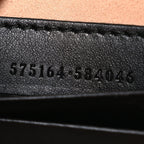 Calfskin Matelasse GG Marmont Round Wrist Wallet Black