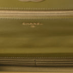 Lambskin Quilted Chanel 19 Wallet On Chain WOC Green