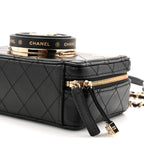 Lambskin Quilted Coco Click Bag Black