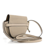 Grained Calfskin Mini Gate Crossbody Bag Light Oat