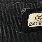 Crumpled Calfskin Quilted Wallet On Chain WOC So Black