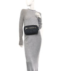 Soft GG Supreme Monogram Web Belt Bag Black Grey