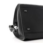Matte Grained Calfskin Soft Margaux 12 Black