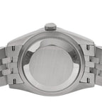 Stainless Steel 18K White Gold Diamond 36mm Oyster Perpetual Datejust Watch Bright Blue 126234