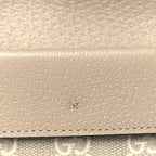 GG Supreme Monogram Textured Dollar Calfskin Super Mini Dionysus Shoulder Bag Beige Mystic White Oatmeal