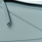 Calfskin Small Puzzle Bag Aquamarine