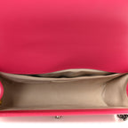 Lambskin Quilted Medium Boy Flap Dark Pink