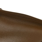Grained Calfskin Large Slouchy Banana Bag Brunette